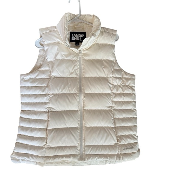NEW Lands’End FeatherFree Quilted Insulated Vest Woman size L - Picture 11 of 12
